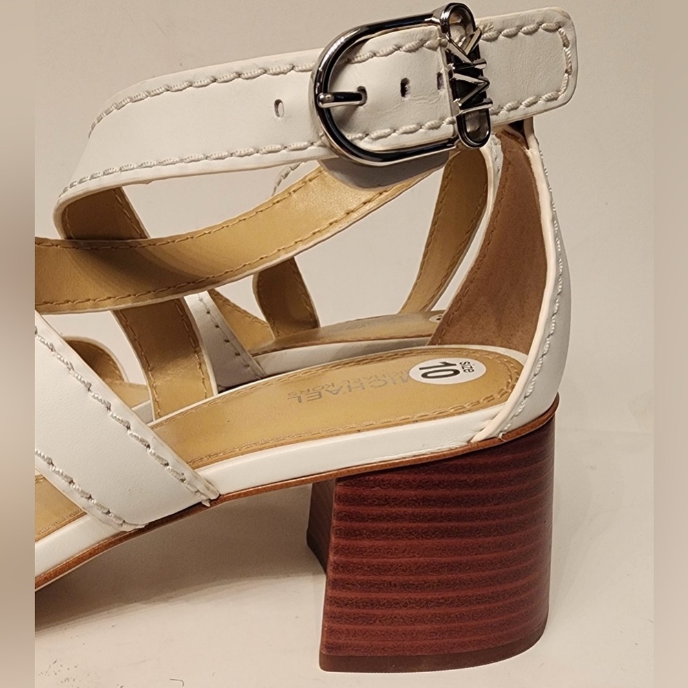 Michael Kors Ashton Crisscross Sandals Women’s White Size 10 - Picture 8 of 15